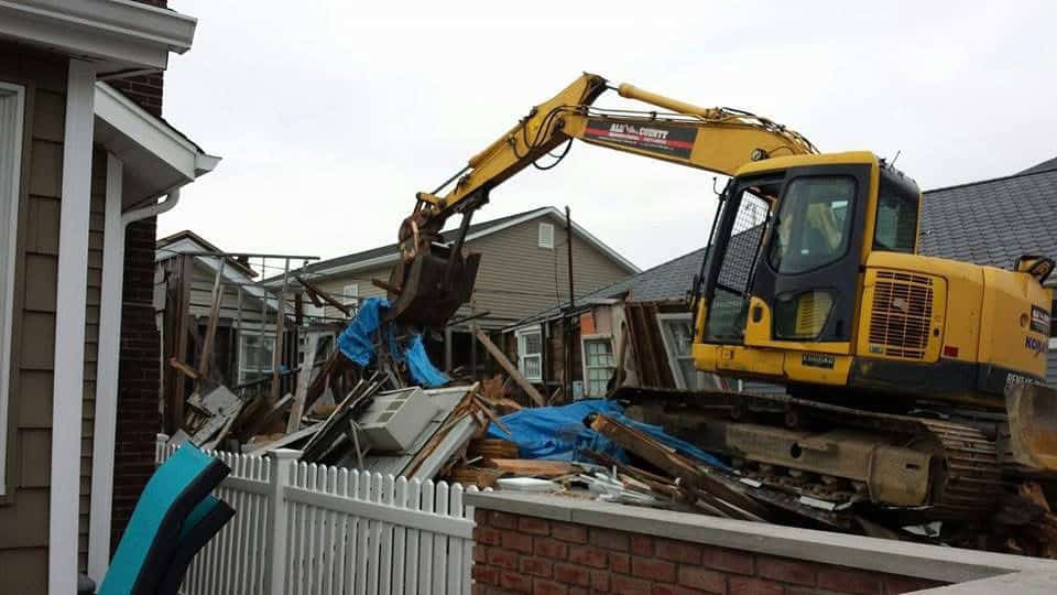 Residential demolition by Demo Star in Brevard County